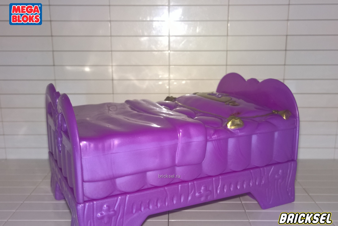 Мега Блокс Королевская кровать фиолетово-перламутровая, Оригинал MEGA BLOKS