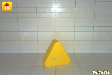 Кубик 1х2 треугольник желтый