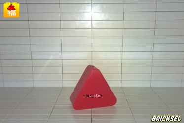 Кубик 1х2 треугольник красный