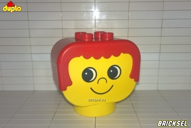 Кубик голова мальчика красная