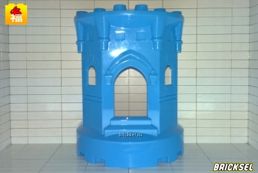 Башня замка светло-синяя