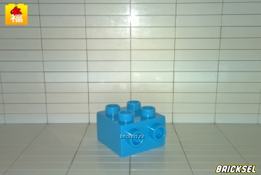 Кубик переходник 2х2 голубой