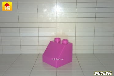 Кубик скос 2х2 розовый