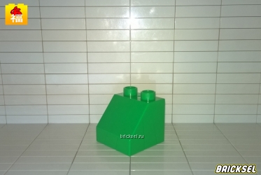 Кубик скос 2х2 зеленый