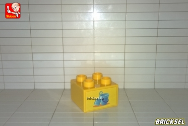 Кубик 2х2 с совком и лопаткой желтый