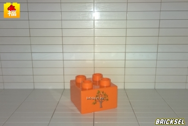 Кубик 2х2 "дерево" оранжевый