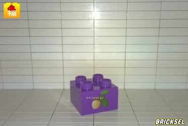 Кубик 2х2 "желудь" фиолетовый