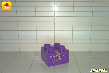 Кубик 2х2 "цветы колокольчики" фиолетовый