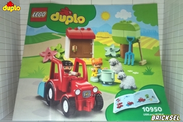 Инструкция к набору LEGO DUPLO 10950: Фермерский трактор и животные