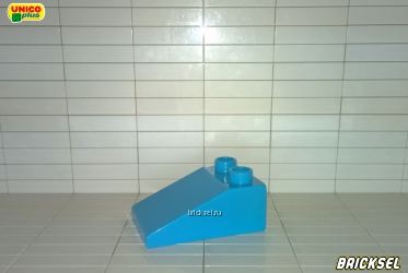 Кубик скос-козырек 2х3 голубой