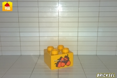 Кубик желуди 2х2 темно-желтый