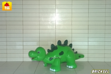 Стегозавр в темно-зеленое пятно зеленый