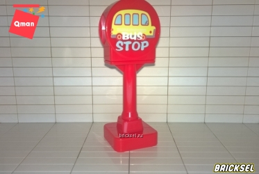 Знак автобусная остановка красный