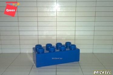 Кубик 2х4 синий