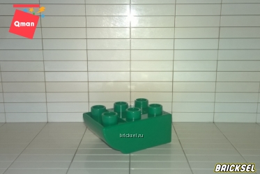 Кубик расширительный 2х3 закругленный темно-зеленый