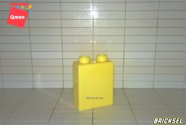 Кубик 1х2х2 светло-желтый