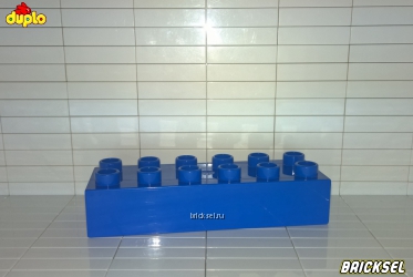 Кубик LEGO DUPLO 2x6 синий