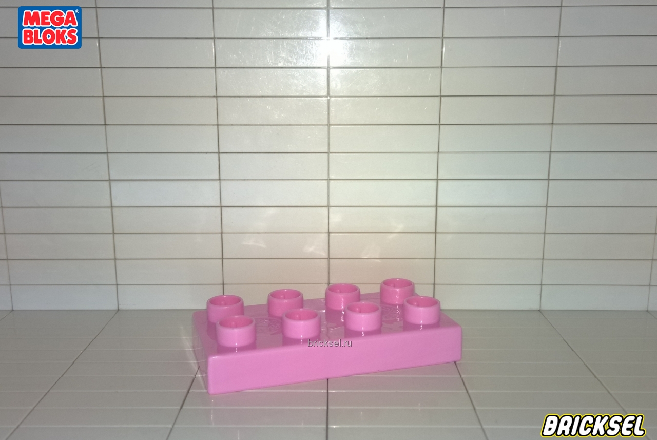 Мега Блокс Пластинка 2х4 розовая, Оригинал MEGA BLOKS