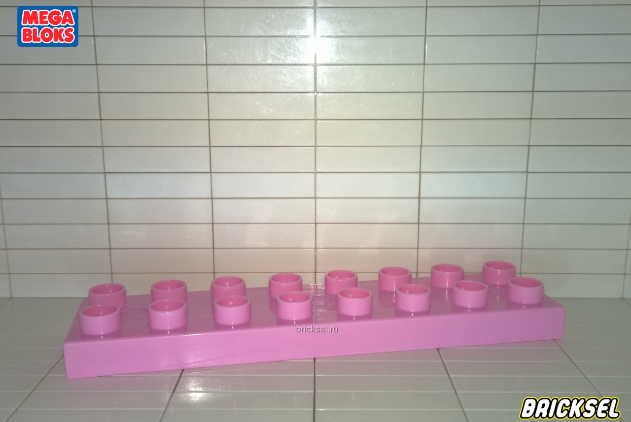 Мега Блокс Пластинка 2х0 розовая, Оригинал MEGA BLOKS