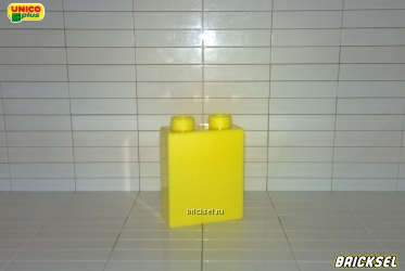 Кубик 1х2х2 желтый