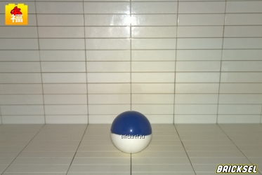Мячик, шар для трека бело-синий