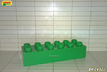 Кубик 2х6 зеленый