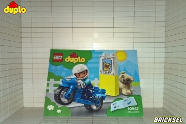 Инструкция к набору LEGO DUPLO 10967: Полицейский мотоцикл