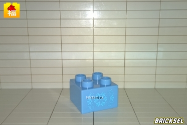 Кубик 2х2 со снежинкой голубой