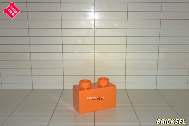 Кубик 1х2 оранжевый