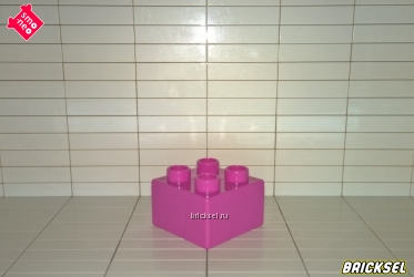 Кубик 2х2 темно-розовый