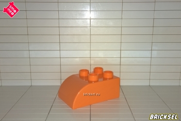Кубик скос 2х3 закругленный оранжевый