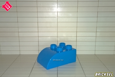 Кубик скос 2х3 закругленный голубой
