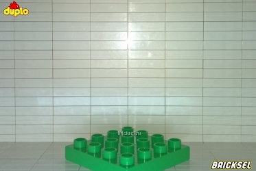 Пластина 4х4 зелёная
