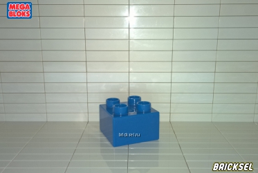 Кубик 2х2 с легкими блестками синий