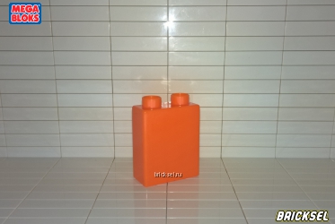 Кубик 1х2х2 оранжевый со сглаженными углами