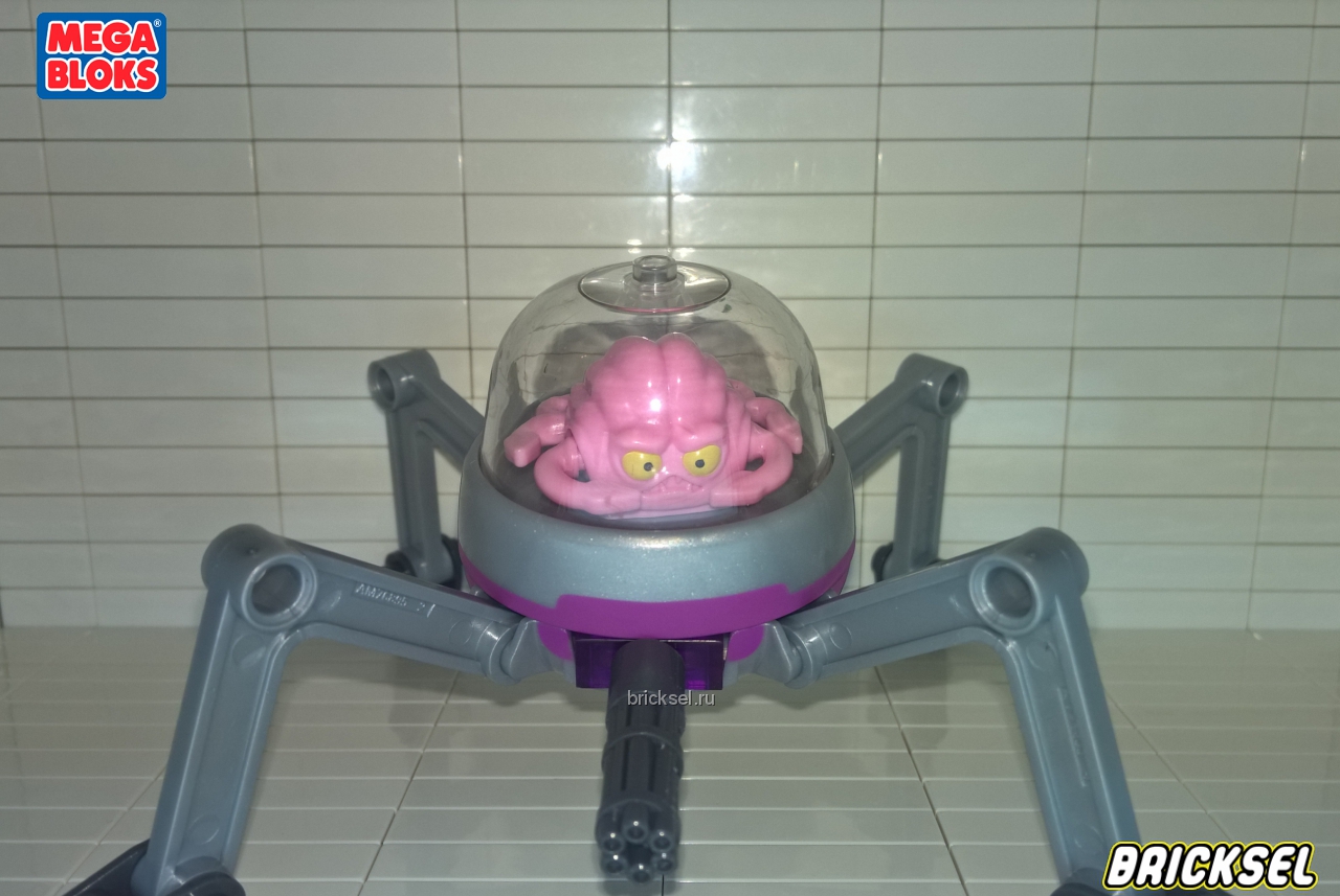 Мега Блокс Мозг с роботом пауком, Черепашки Ниндзя Тинэйджеры, Оригинал MEGA BLOKS, очень редкий