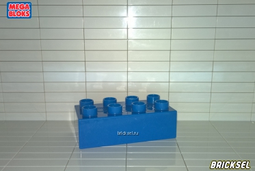 Кубик 2х4 с легкими блестками синий